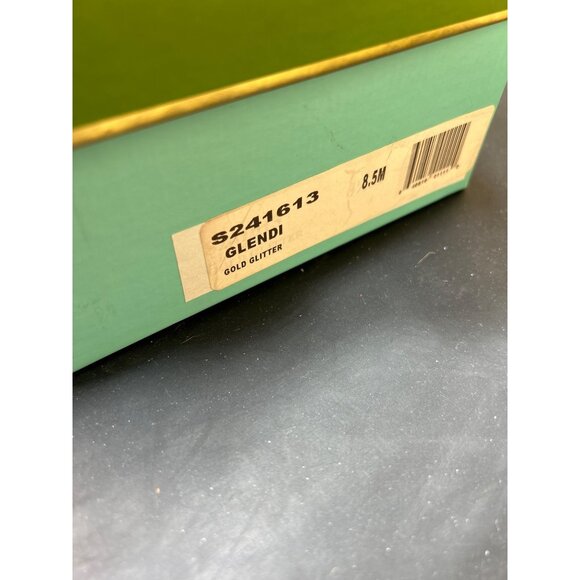 Kate Spade Glendi Gold Glitter Mules 8.5M Chain Detail Slip-On Shoes - Picture 5 of 7